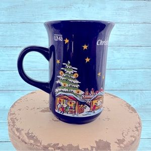 Christkindlmarkt Regensburg Coffee Mug Navy Blue Christmas Market Mug